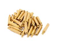 sourcing map Lot de 30 entretoises hexagonales en laiton M3 x 20 mm + 6 mm mâle vers femelle