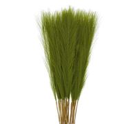 sourcing map Lot de 30 herbes de la pampa artificielles pelucheuses pour salon, fête, vase mural, décoration de mariage, 55 cm, vert gazon