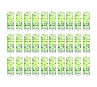 sourcing map Lot de 30 petites fioles cylindriques de niveau à bulle 12 x 4,5 mm PMMA Mini Niveau à bulle horizontal Outils de mesure pour RV TV Cadre photo Outil de suspension Outil de niveleur