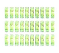 sourcing map Lot de 30 petites fioles cylindriques de niveau à bulle 30 x 9,5 mm PMMA Mini Niveau à bulle horizontal Outils de mesure pour RV TV Cadre photo Outil de suspension Outil de niveleur