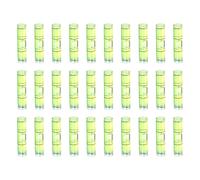 sourcing map Lot de 30 petites fioles cylindriques de niveau à bulle en PMMA 35 x 8 mm - Mini niveau à bulle horizontal - Outils de mesure pour camping-car, TV, cadre photo - Outil de mise en niveau