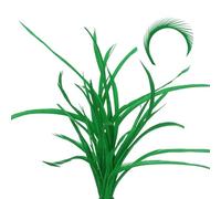 sourcing map Lot de 30 plumes d'oie colorées pour fixation de mouches en vrac, 13 à 17 cm, plumes d'oie pour loisirs créatifs, vert gazon