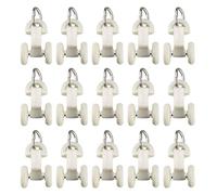 sourcing Map Lot de 30 Rails de Rideaux coulissants en Plastique pour fenêtre de Douche 14 mm de diamètre
