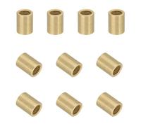 sourcing map Lot de 30 roulements à douille, alésage de 4 mm x 6 mm de diamètre extérieur x 8 mm de longueur, bagues auto-lubrifiantes en bronze fritté