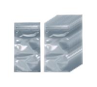 sourcing map Lot de 30 sacs antistatiques double couche refermables pour GPU, disque dur, disque dur, SSD, lumières LED, appareils électroniques, gris foncé semi-transparent 14 x 7,1 cm