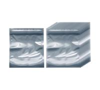 sourcing map Lot de 30 sacs antistatiques double couche refermables pour GPU, disque dur, disque dur, SSD, lumières LED, appareils électroniques, gris foncé semi-transparent 15 x 12 cm