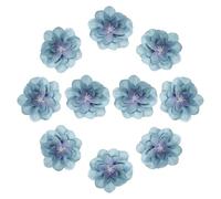 sourcing map Lot de 30 têtes de delphinium artificielles en vrac pour bouquets de mariage, centres de table, fête, décoration d'intérieur, gris et bleu