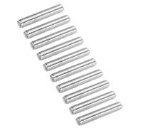 sourcing map Lot de 30 tiges entièrement filetées M8 x 45 mm Filetage 1,25 mm Acier inoxydable 304 Tige filetée à droite