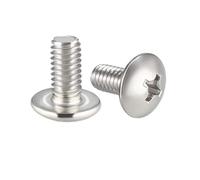 Sourcing Map Lot de 30 vis à métaux cruciformes M4 x 8 mm en acier inoxydable 304