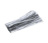 sourcing map Lot de 300 attaches torsadées réutilisables en papier kraft, 20,3 cm, pour emballage de boulangerie, gâteaux, bonbons, sacs à café, fournitures de fête de mariage, argent