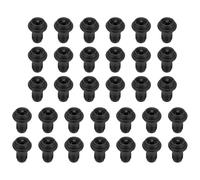 sourcing map Lot de 32 bouchons de vin réutilisables en silicone anti-fuite pour bouteilles de vin, bière, boissons - Noir - 17 mm