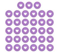 sourcing map Lot de 33 disques de reliure en plastique pour livres et agendas, 24 mm, violet clair