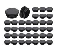 sourcing map Lot de 36 bouchons ronds en plastique noir, 38 mm, protection contre les glissements pour chaise, canapé, table, étagère