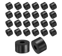 sourcing map Lot de 36 entretoises rondes en caoutchouc anti-vibrations 25 mm de diamètre extérieur x 8 mm (DI x l x H)