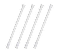 sourcing map Lot de 4 barres de sécurité réglables pour porte coulissante en verre de 300 à 500 mm, barres de tension de 13 mm de diamètre, barre de verrouillage de sécurité pour porte de salle de