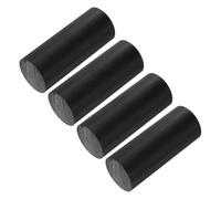 sourcing map Lot de 4 barres rondes solides en plastique ABS - 40 mm x 100 mm - Noir - Pour modélisme, modélisme architectural, bricolage - Table à sable
