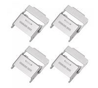 sourcing map Lot de 4 boucles à fermoir pliable en acier inoxydable 304 PVD pour bracelets de montre de 20 mm de largeur