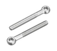 sourcing map Lot de 4 boulons à œil de levage M5 x 40 mm, en acier inoxydable 304 pour machines en acier inoxydable 304, boulons à œil pour vannes de portail, fixations de tuyaux en acier de