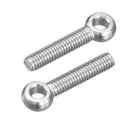 sourcing map Lot de 4 boulons à œil de levage M6 x 30 mm, en acier inoxydable 304 pour machines en acier inoxydable 304, boulons de levage pour vannes de portail, fixations de tuyaux en acier de