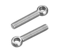 sourcing map Lot de 4 boulons à œil de levage M8 x 45 mm, en acier inoxydable 304 pour machines en acier inoxydable 304, boulons à œil pour vannes de portail, fixations de tuyaux en acier de