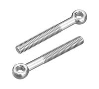 sourcing map Lot de 4 boulons à œil de levage M8 x 65 mm, en acier inoxydable 304 pour machines en acier inoxydable 304, boulons à œil pour vannes de portail, fixations de tuyaux en acier de