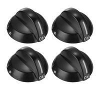 sourcing map Lot de 4 boutons de rechange 316220009 pour boutons de cuisinière à gaz, 0,6 x 0,5 cm, noir, pour cuisinière à gaz, cuisinière 1379610 AP4322122 PS199153