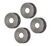 sourcing map Lot de 4 brides de bras de douche 80 mm OD en acier inoxydable pour décoration de robinet de tuyau d'eau de 25 mm de diamètre, gris
