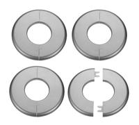 sourcing map Lot de 4 brides murales fendues de 44 mm auto-adhésives en plastique ABS pour tuyau d'eau, salle de bain, cuisine, décoration - Gris