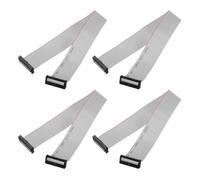 sourcing map Lot de 4 câbles plats IDC, 2 mm, pas de 26 mm de large, 30 cm de long, 26 broches FC vers FC pour PC, écrans LED