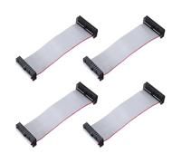 sourcing map Lot de 4 câbles plats IDC, pas de 2,54 mm, largeur 30 mm, longueur 10 cm de long, 24 broches FC vers FC pour PC, écrans LED
