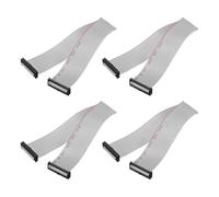 sourcing map Lot de 4 câbles plats IDC, pas de 2 mm, 30 mm de large, 30 cm de long, 30 broches FC vers FC pour PC, écrans LED