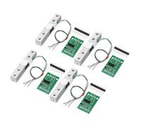 sourcing map Lot de 4 capteurs de pesée numériques 20 kg + module HX711 24 bits de précision A/D double canal 20 x 33 mm pour balance de cuisine électronique portable