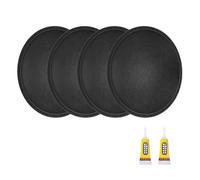 sourcing map Lot de 4 capuchons anti-poussière pour haut-parleur - Diamètre extérieur - 72 mm - Capuchons en papier pour caisson de basses - Avec colle de réparation pour décoration de haut-parleur
