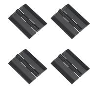 sourcing map Lot de 4 charnières en plastique noir - 45 x 35 mm - Charnière pliante transparente pour piano continu - Charnière pliable pour armoire, travaux manuels, meubles