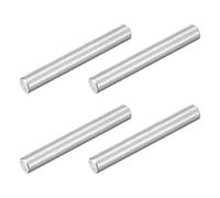 sourcing map Lot de 4 chevilles cylindriques en acier inoxydable 304 M8 x 60 mm pour fabrication mécanique, industrie, installation de meubles, argent