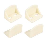 sourcing map Lot de 4 chevilles de support d'étagère en plastique, équerre à angle droit, 7 x 4,8 x 4,4 cm, support d'étagère en forme de L pour cadre en bois, étagères et meubles