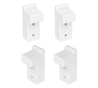 sourcing map Lot de 4 chevilles de support d'étagère en plastique, équerre à angle droit, 9,2 x 3,6 x 4,6 cm, en forme de L pour étagères en bois