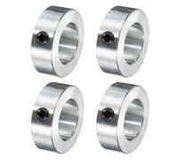 sourcing map Lot de 4 colliers à vis de 4,5 cm, alésage de 4,5 cm, colliers de serrage en acier au carbone plaqué zinc, diamètre extérieur de 5,1 cm, collier de serrage de 3,8 cm de large (style creux