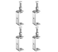 sourcing map Lot de 4 colliers de serrage C en acier inoxydable 304 de 85 mm de large pour le travail du bois, le soudage, le bâtiment, le montage domestique