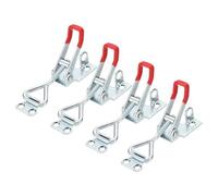 sourcing map Lot de 4 colliers de serrage réglables M5 x 28 mm Capacité de charge de 100 kg Style 4001 Loquets à libération rapide avec trou de verrouillage pour couvercle de fumoir Boîte à outils