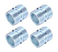 sourcing map Lot de 4 connecteurs de rack en métal, 2,8 x 2,5 cm, connecteurs à filetage grossier, pour étagère de rangement, pièces de rechange, argenté