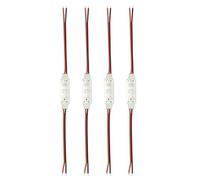 sourcing map Lot de 4 contrôleurs de bande LED, DC 12 V à 24 V 6 A, 3 touches, mini luminosité réglable, variateur d'intensité pour bandes de couleur unique