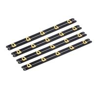 sourcing map Lot de 4 corsets busk en acier noir de 27,9 cm avec boutons dorés, corset à ressort en acier pour couture, corset, robe de mariée