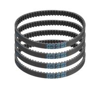 sourcing map Lot de 4 courroies de distribution HTD-3M en caoutchouc 69 dents, pas de 207 mm de longueur x 6 mm de largeur x 2,4 mm de hauteur, poulie à boucle fermée
