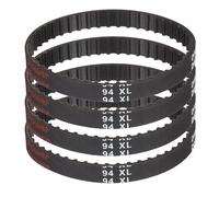 sourcing map Lot de 4 courroies dentées en caoutchouc 94XL 037 - 47 dents - Largeur 0,9 cm - Pas de 0,5 cm