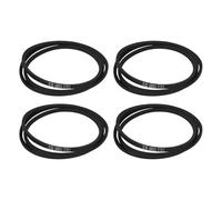 sourcing map Lot de 4 courroies en caoutchouc enveloppées A83, section A, 215,9 cm de circonférence extérieure x 1,3 cm de largeur x 0,8 cm d'épaisseur, courroie de transmission d'énergie industrielle