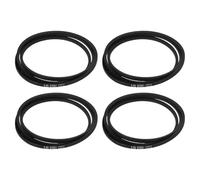 sourcing map Lot de 4 courroies en caoutchouc enveloppées A85, section A, 221 cm de circonférence extérieure x 1,3 cm de largeur x 0,8 cm d'épaisseur, courroie de transmission d'énergie industrielle