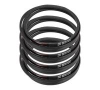 sourcing map Lot de 4 courroies en caoutchouc enveloppées A91, section A, 236,2 cm de circonférence extérieure x 1,3 cm de largeur x 0,8 cm d'épaisseur, courroie de transmission d'énergie industrielle