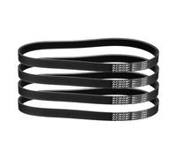 sourcing map Lot de 4 courroies en V 210J6 PJ nervurées à 6 baleines 53,3 cm de long x 1,4 cm de largeur x 0,4 cm de hauteur, courroies en caoutchouc EPDM, courroie micro V multi-coins