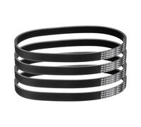 sourcing map Lot de 4 courroies nervurées PJ 190J6 à 6 baleines 48,3 cm de long x 1,4 cm de largeur x 0,4 cm de hauteur, courroies en caoutchouc EPDM, courroies micro V à coins multiples